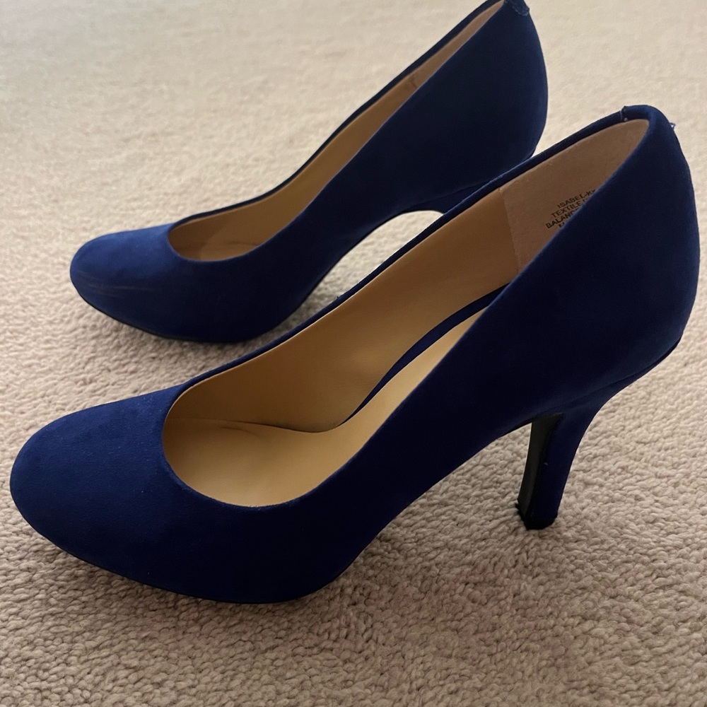 Kelly & Katie Isabel cobalt blue suede pumps, women’s size 7